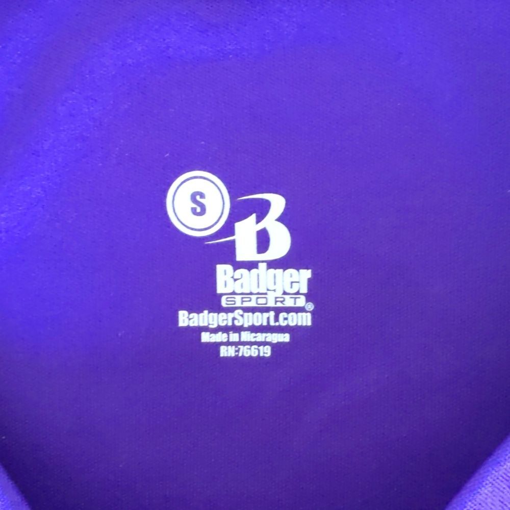 Womens Badger Sport Irish Lacrosse Dark Purple Long Sleeve Athletic Shirt Size S - Picture 5 of 6